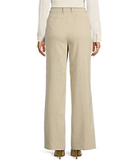 Anne Klein Crossdye Fly Front Slash Pocket Trousers