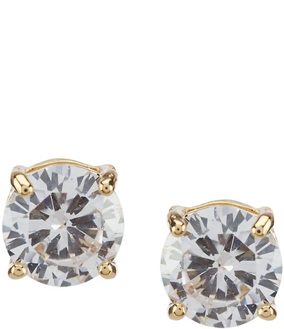 Anne Klein Crystal Gold Stud Earrings