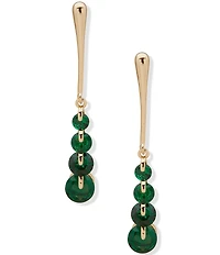 Anne Klein CZ Linear Earrings