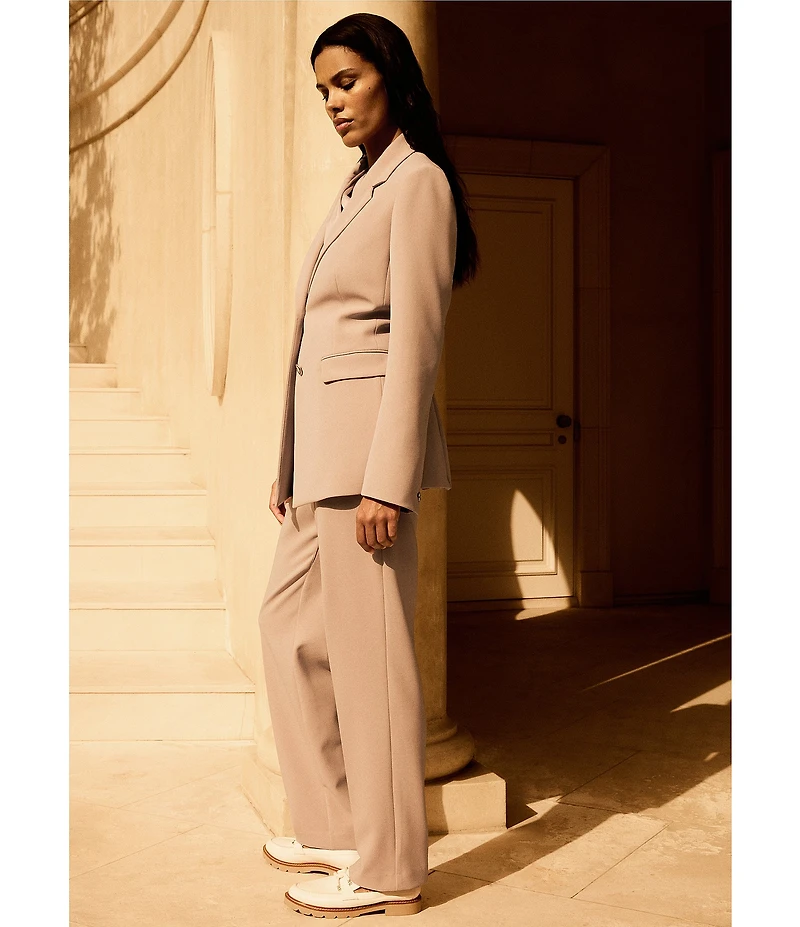 Anne Klein Drape Front Asymmetrical Shoulder Cap Sleeve Blouse