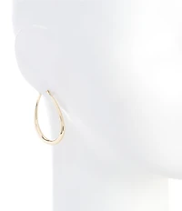 Anne Klein Elongated Tube Hoop Earrings