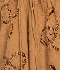Anne Klein Embroidered Sleeveless Midi Dress