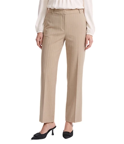 Anne Klein Flat Front Straight Ankle Length Pant