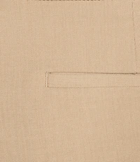 Anne Klein Fly Front Diagonal Pocket Boot Cut Twill Pants