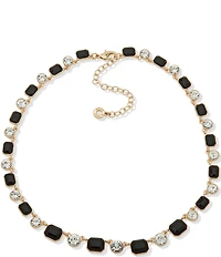 Anne Klein Gold Tone Crystal Collar Necklace