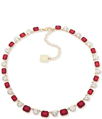 Anne Klein Gold Tone Crystal Collar Necklace