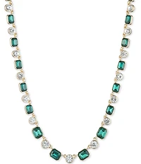 Anne Klein Gold Tone Stone Crystal Collar Necklace