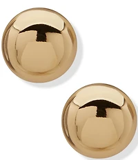 Anne Klein Half Dome Stud EZ Comfort Clip Earrings