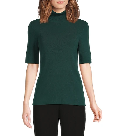 Anne Klein Half Sleeve Turtleneck Sweater