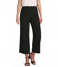 Anne Klein High Rise Pull On Crop Wide Leg Pants