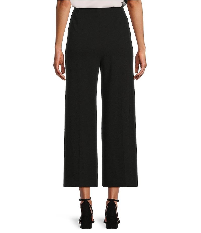 Anne Klein High Rise Pull On Crop Wide Leg Pants