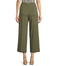 Anne Klein High Rise Pull-On Wide Leg Crop Pants