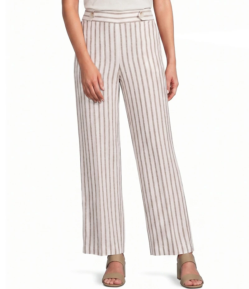 Anne Klein High Rise Pull On Wide Leg Coordinating Pants
