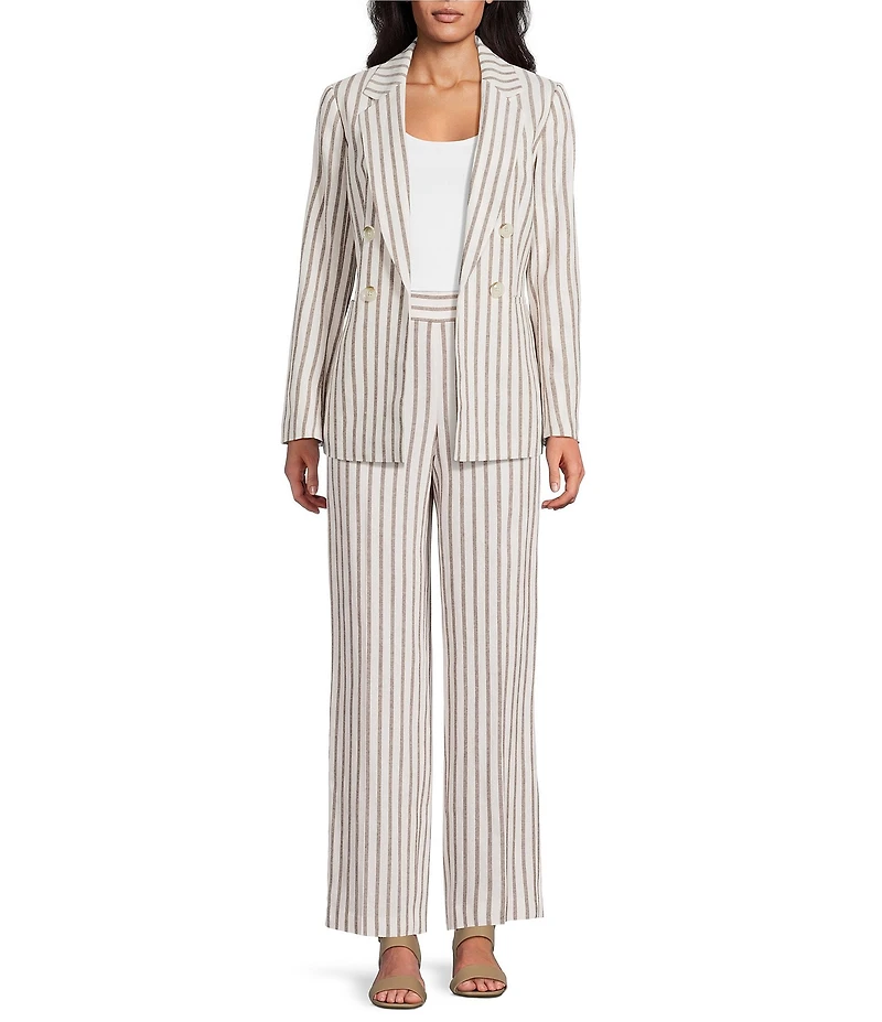 Anne Klein High Rise Pull On Wide Leg Coordinating Pants