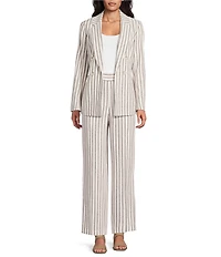 Anne Klein High Rise Pull On Wide Leg Coordinating Pants