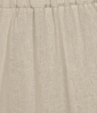 Anne Klein High Rise Wide Leg Pull On Linen Blend Pants