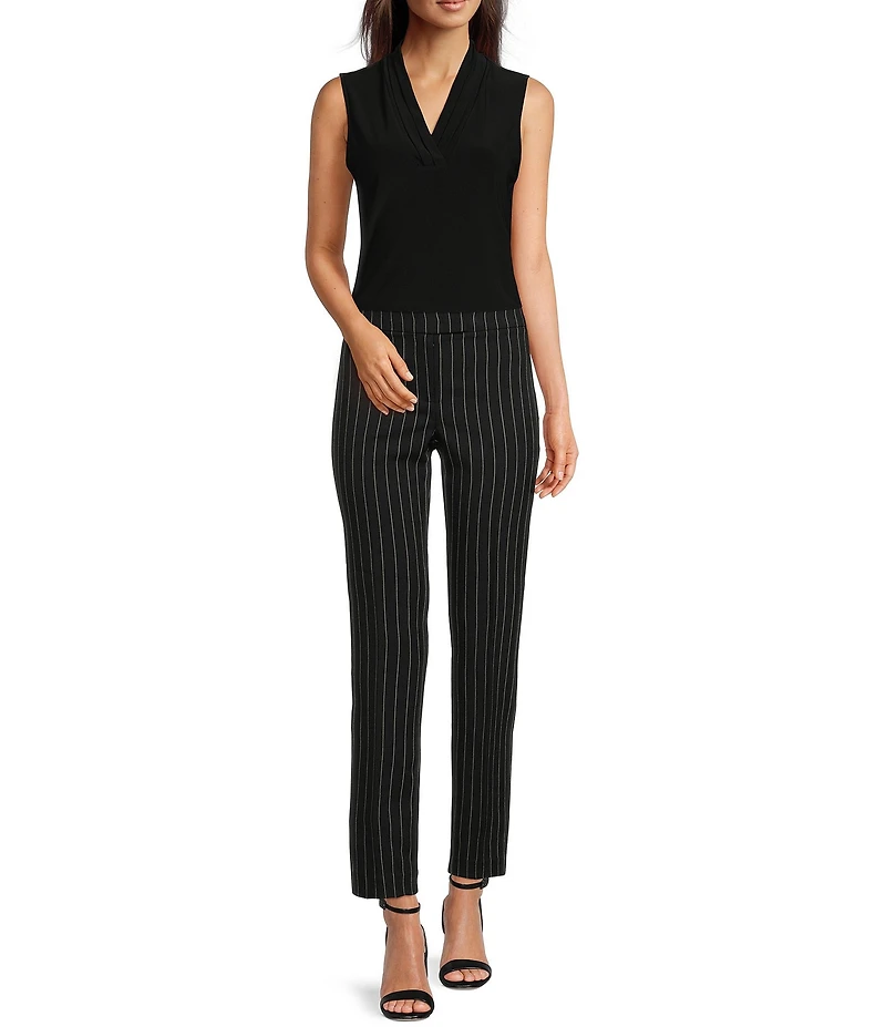Anne Klein Knit Triple Pleat Tank Top
