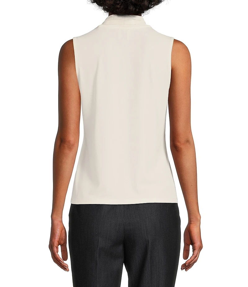 Anne Klein Knit Triple Pleat Tank Top