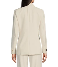 Anne Klein Liberty Stretch Notch Collar One Button Blazer