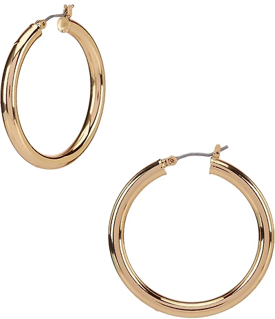 Anne Klein Medium Click Top Hoop Earrings