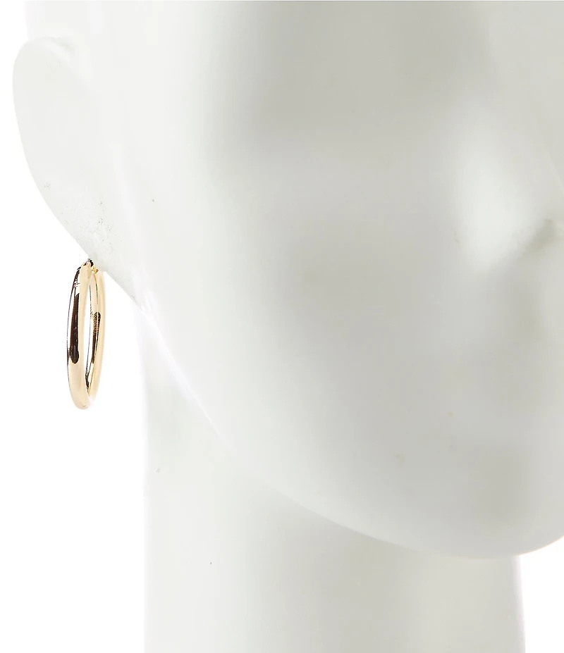 Anne Klein Medium Click Top Hoop Earrings