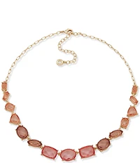 Anne Klein Ombre Stationed Stone Collar Necklace