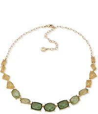 Anne Klein Ombre Stationed Stone Collar Necklace
