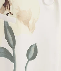 Anne Klein One Button Notch Collar Printed Jacket