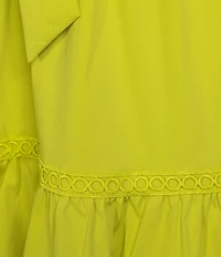 Anne Klein One Shoulder Short Puffed Sleeve Fit-And-Flare Dress