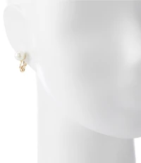 Anne Klein Pearl Clip-On Stud Earrings