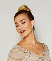 Anne Klein Faux-Pearl Cluster Clip-On Earrings