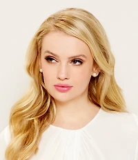 Anne Klein Faux-Pearl Framed Stud Earrings