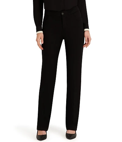 Anne Klein Petite Compression Knit Flare Leg Pants