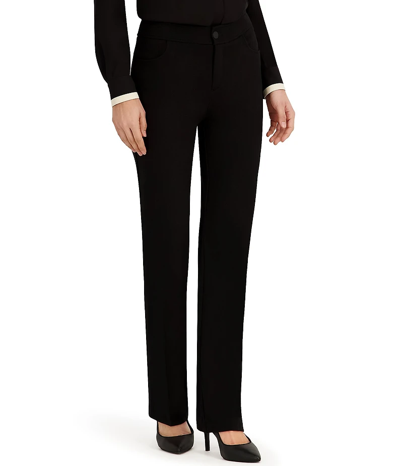 Anne Klein Petite Compression Knit Flare Leg Pants