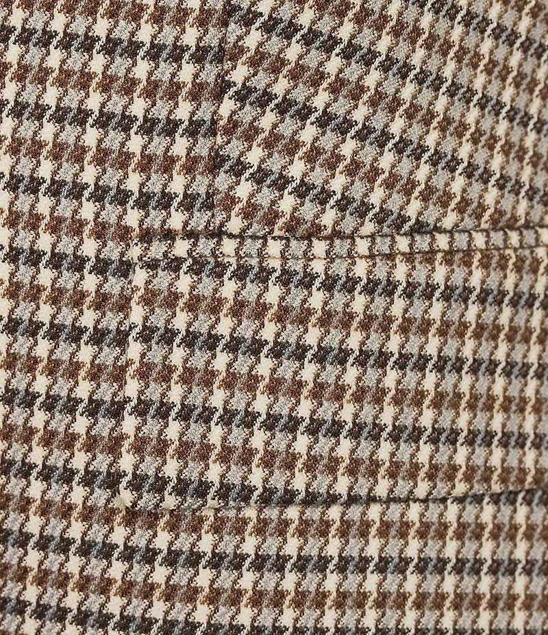 Anne Klein Petite Houndstooth One Button Blazer