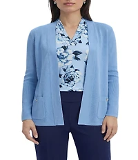 Anne Klein Petite Malibu Cardigan With Front Pockets