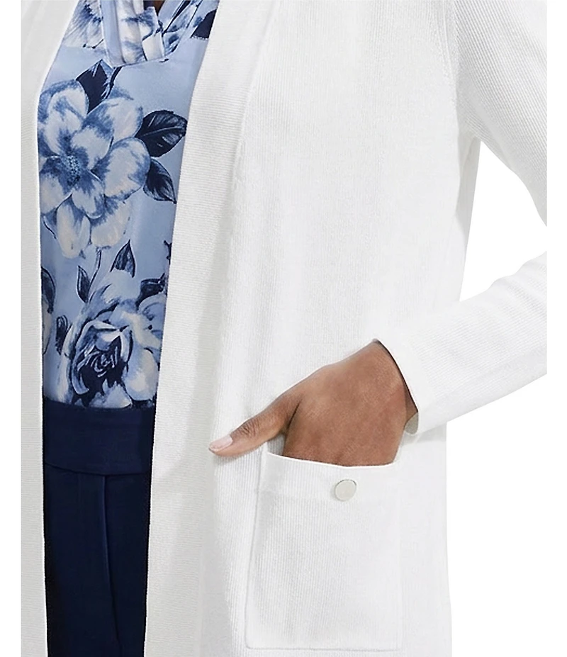 Anne Klein Petite Malibu Cardigan With Front Pockets