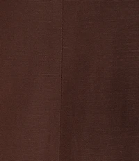 Anne Klein Petite Notch Collar Linen Blend Vest