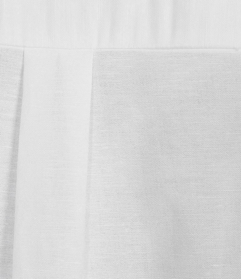 Anne Klein Plus 3/4 Sleeve Linen Tunic With Combo Cuffs