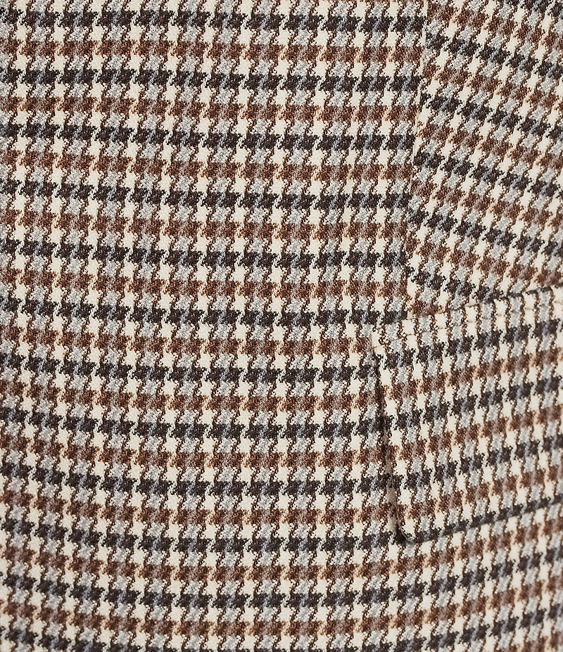 Anne Klein Plus Houndstooth One Button Coordinating Blazer