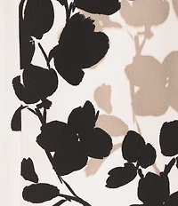 Anne Klein Plus Scoop Neck Floral Jacket