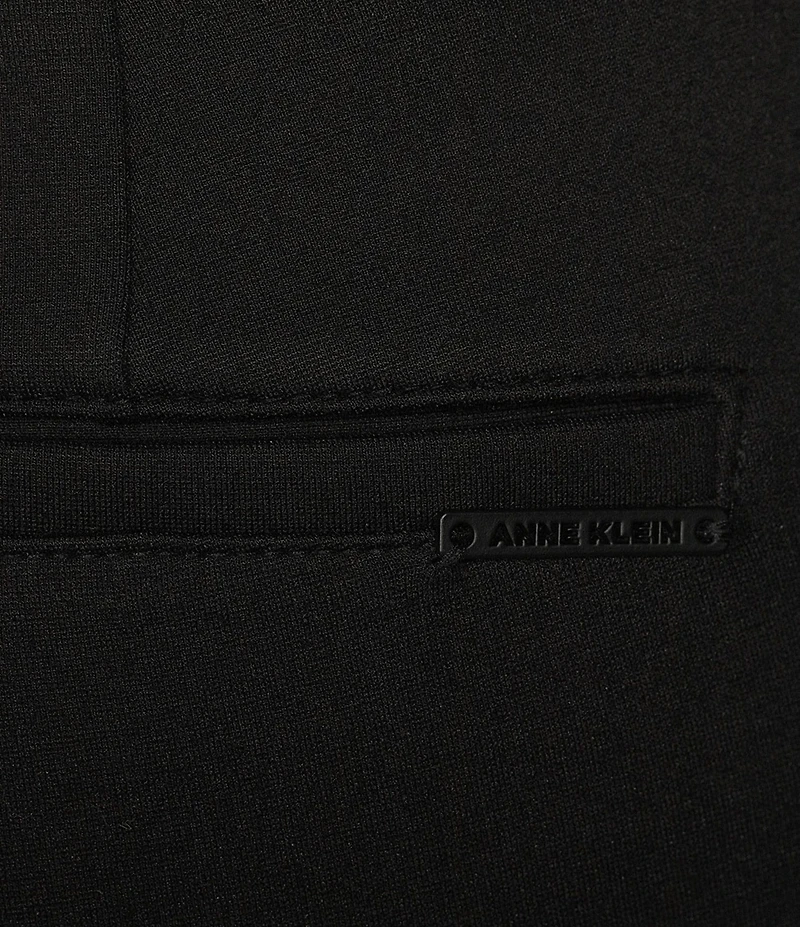 Anne Klein Plus Size Compression Stretch Knit Straight Wide-Leg Trouser Pants