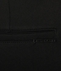 Anne Klein Plus Size Compression Stretch Knit Straight Wide-Leg Trouser Pants