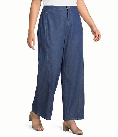 Anne Klein Plus Wide Leg With Curved Side Seams