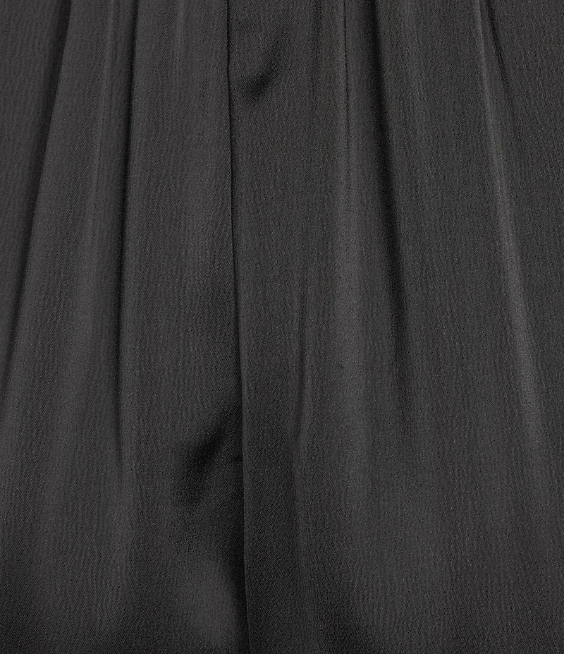 Anne Klein Pull On High Rise Wide Leg Satin Pants