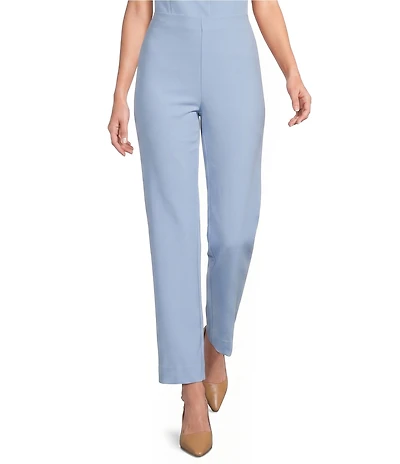 Anne Klein Pull On Hollywood Waist Straight Ankle Heavy Cool Crepe