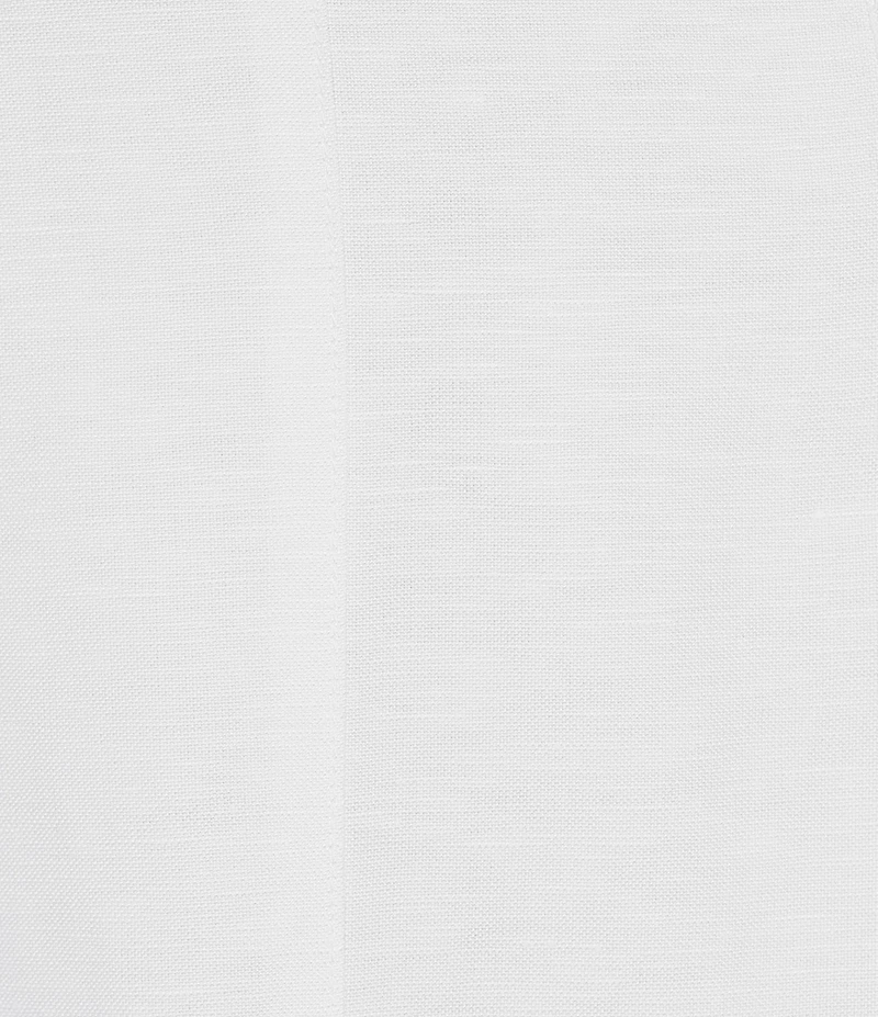 Anne Klein Pull On Paneled A Line Midi Linen Skirt