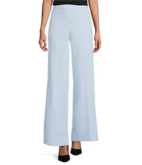 Anne Klein Pull On Side Seam Pockets Wide Leg Pants