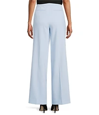 Anne Klein Pull On Side Seam Pockets Wide Leg Pants