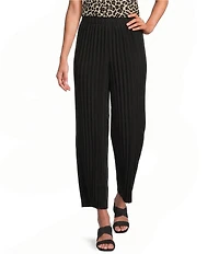 Anne Klein Pull On Striped Ankle Pants